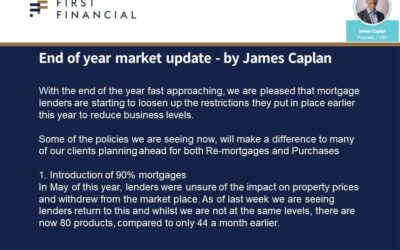 End of year market update – by James Caplan